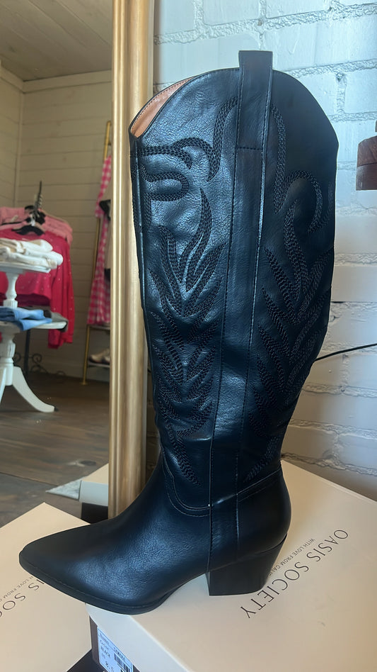 Black Tall Boot